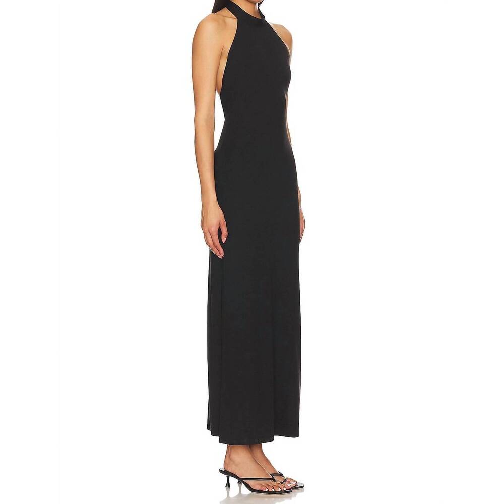 NEW LBLC THE LABEL faye halter dress in black - Picture 3 of 3